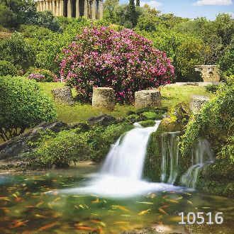 Водопад в античном саду