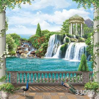 Бухта с водопадами