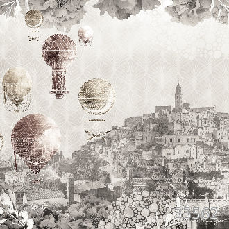 Above the city retro