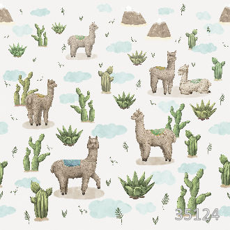 Ламы среди кактусов