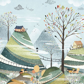 Домики на холмах